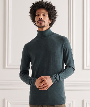Maglione dolcevita in lana merino Image 1