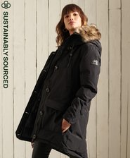 Hooded Faux Fur Down Parka Coat