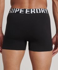 Boxershorts aus Bio-Baumwolle mit doppeltem Logo im 2er-Pack