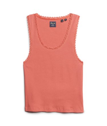 Athletic Essentials Vintage Lace Trim Vest Top Image 6