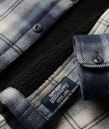 Ternet overshirt med fleecefor Image 5