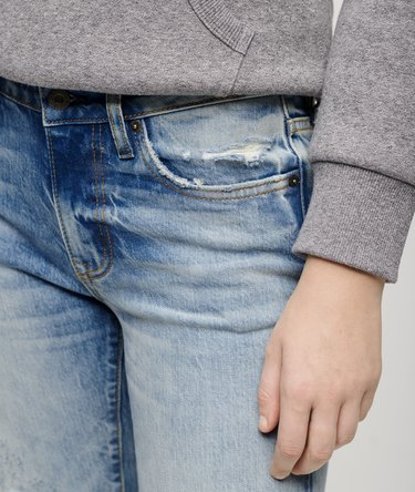 Organic Cotton Mid Rise Slim Jeans Image 3