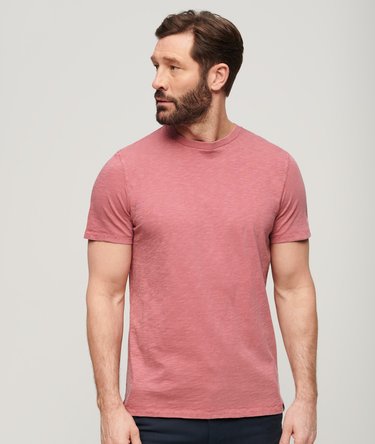 Crew Neck Slub Short Sleeved T-shirt Image 1