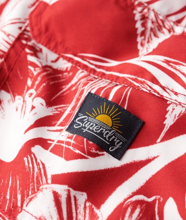 17-Zoll Badeshorts aus recyceltem Material mit Hawaii-Print Image 4