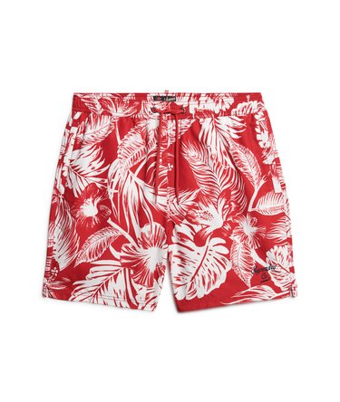 17-Zoll Badeshorts aus recyceltem Material mit Hawaii-Print Image 6