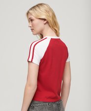 T-shirt in stile rétro con logo Essential