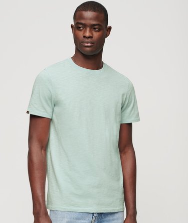 Crew Neck Slub Short Sleeved T-shirt Image 1