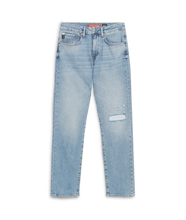 Tætsiddende Vintage jeans i økologisk bomuld med lige ben Image 5