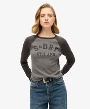 Athletic Essentials Rib Slim Long Sleeve Top