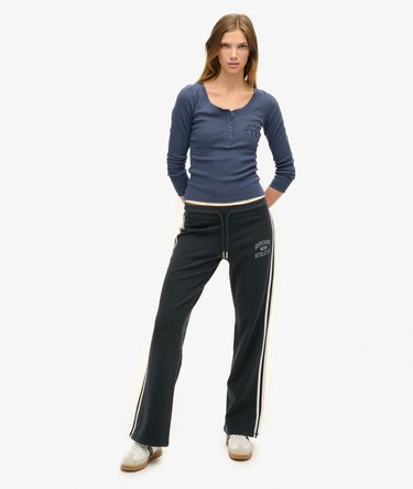Joggers svasati a righe Athletic Essentials Image 1