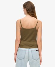 Kuvioitu napitettava Athletic Essentials -camitoppi