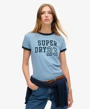 Athletic Essentials Ringer T-shirt met aansluitende pasvorm