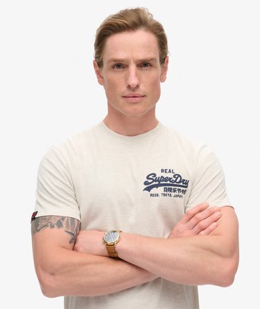 Klassisk Vintage Logo T-shirt med grafik Image 3