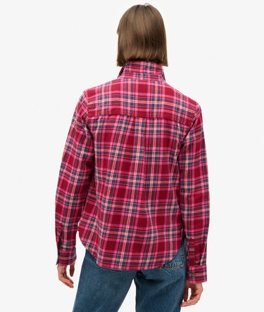 Camisa de leñador de franela a cuadros Image 5