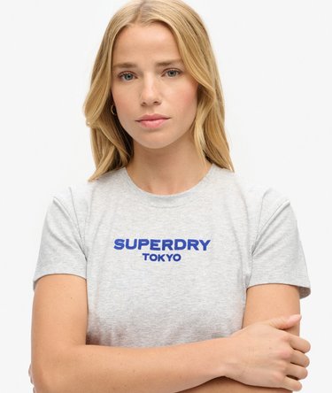 T-shirt aderente con grafica Sport Luxe Image 4