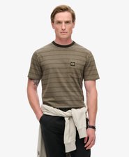 Textured Stripe Pocket T-Shirt