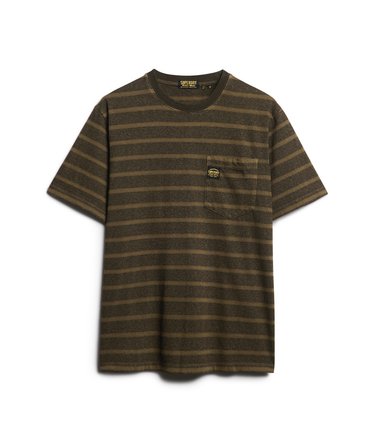 Textured Stripe Pocket T-Shirt Image 6