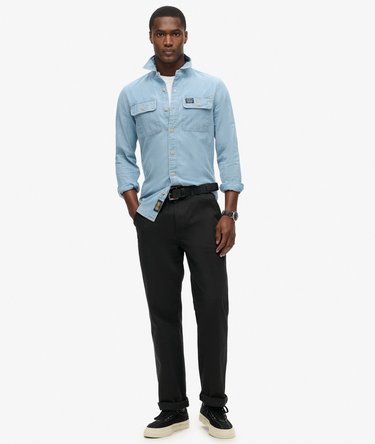 Camicia a maniche lunghe in cotone e stile workwear Image 2