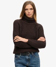 Slouchy Stitch Roll Neck Knit