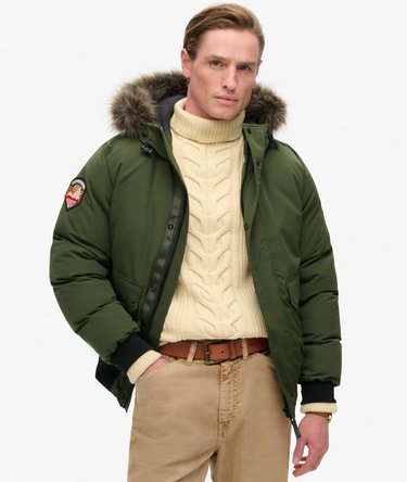 Everest Faux Fur Bomber Jacket Image 1