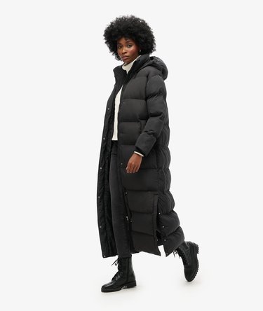 Maxi Hooded Puffer Coat Image 2