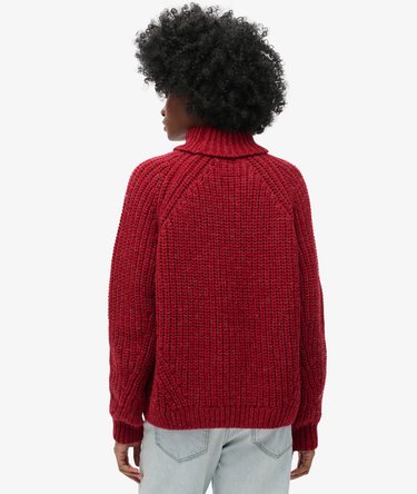 Pull ample en maille à col roulé Image 6