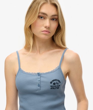 Athletic Essentials Button Down Cami Top Image 3