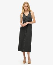 Beach jersey midi-hemdjurk