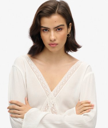 Playsuit met wijduitlopende mouwen en uitsnijdingen Image 4