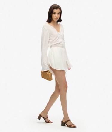 Playsuit met wijduitlopende mouwen en uitsnijdingen Image 3