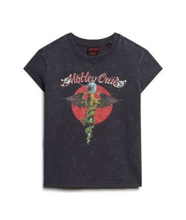 Motley Crue x Superdry Cap Sleeve T-Shirt Image 6