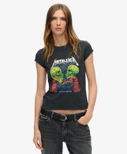 Metallica x Superdry Cap Sleeve Band T-Shirt