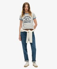 Athletic Essentials Beach Graphic Ringer T-Shirt