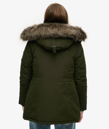 Everest Faux Fur Hooded Parka Coat Image 5