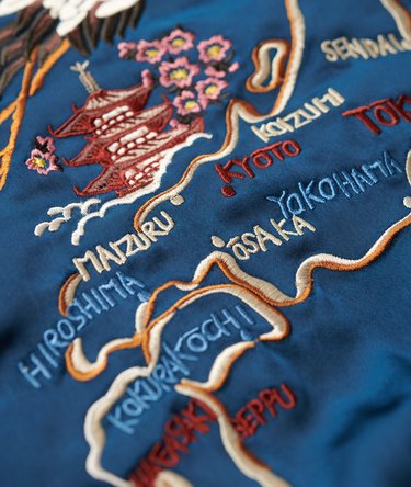 Suikajan Embroidered Bomber Jacket Image 7