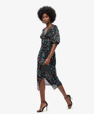 Short Sleeve Sheer Midi Dress