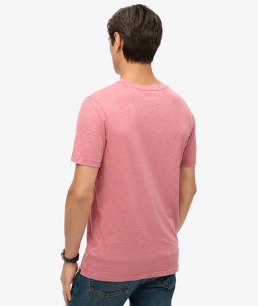 V-Neck Slub Short Sleeve T-Shirt Image 3
