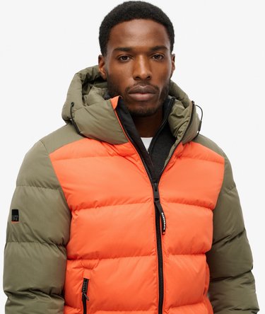 Hood Colour Block Sport Puffer Image 3