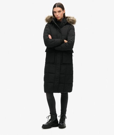 Everest Longline Puffer Coat Image 2