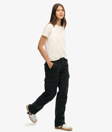 Low Rise Straight Cargo Pants Image 2