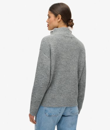 Maglione con zip sul collo Essential Image 4