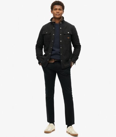 Organic Cotton Canvas Workwear Overshirt Image 2