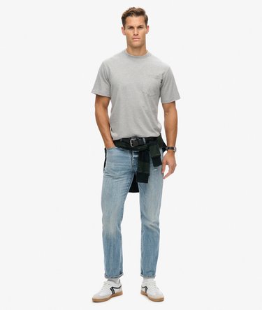 Contrast Stitch Pocket T-Shirt Image 2