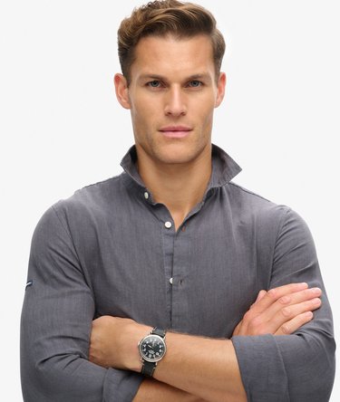 Chemise décontractée à manches longues en lin Image 3