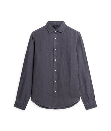 Chemise décontractée à manches longues en lin Image 7