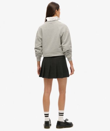 Low Rise Pleated Mini Skirt Image 3