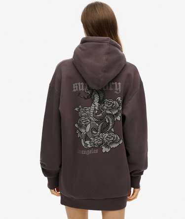 Tattoo Rhinestone Hooded Dress Image 1