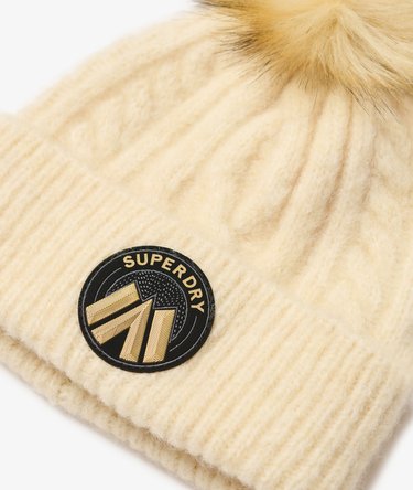 Gorro de punto trenzado Luxe Image 2