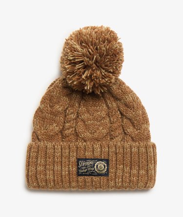 Gorro de punto trenzado grueso Image 1