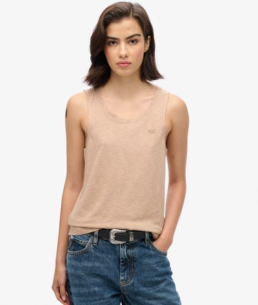Tanktop met laag uitgesneden ronde hals Image 1